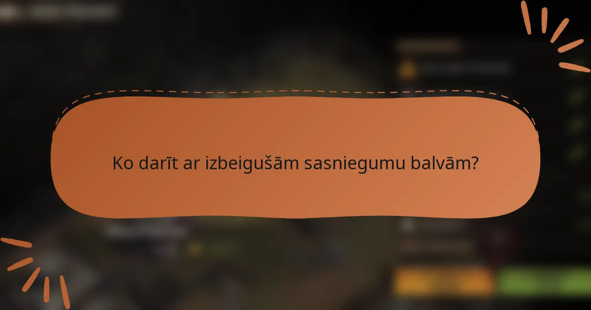 Ko darīt ar izbeigušām sasniegumu balvām?